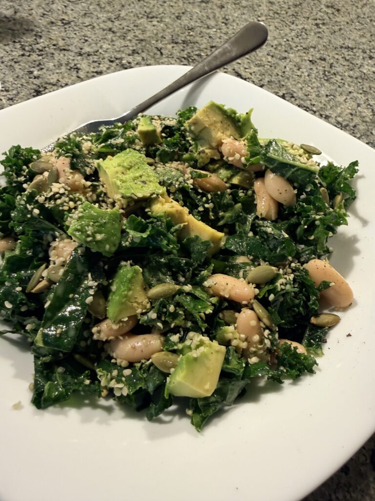 Bev's Erewhon-Style Kale & White Bean Salad
