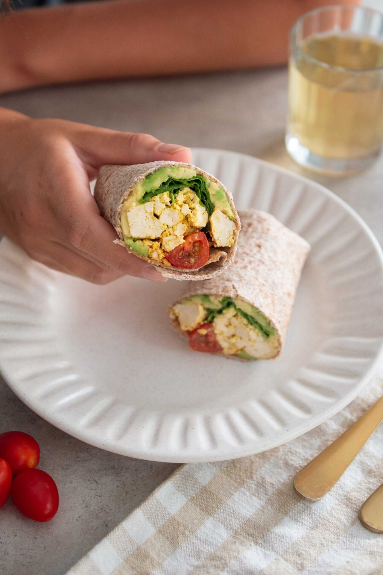 High Protein Breakfast Burrito