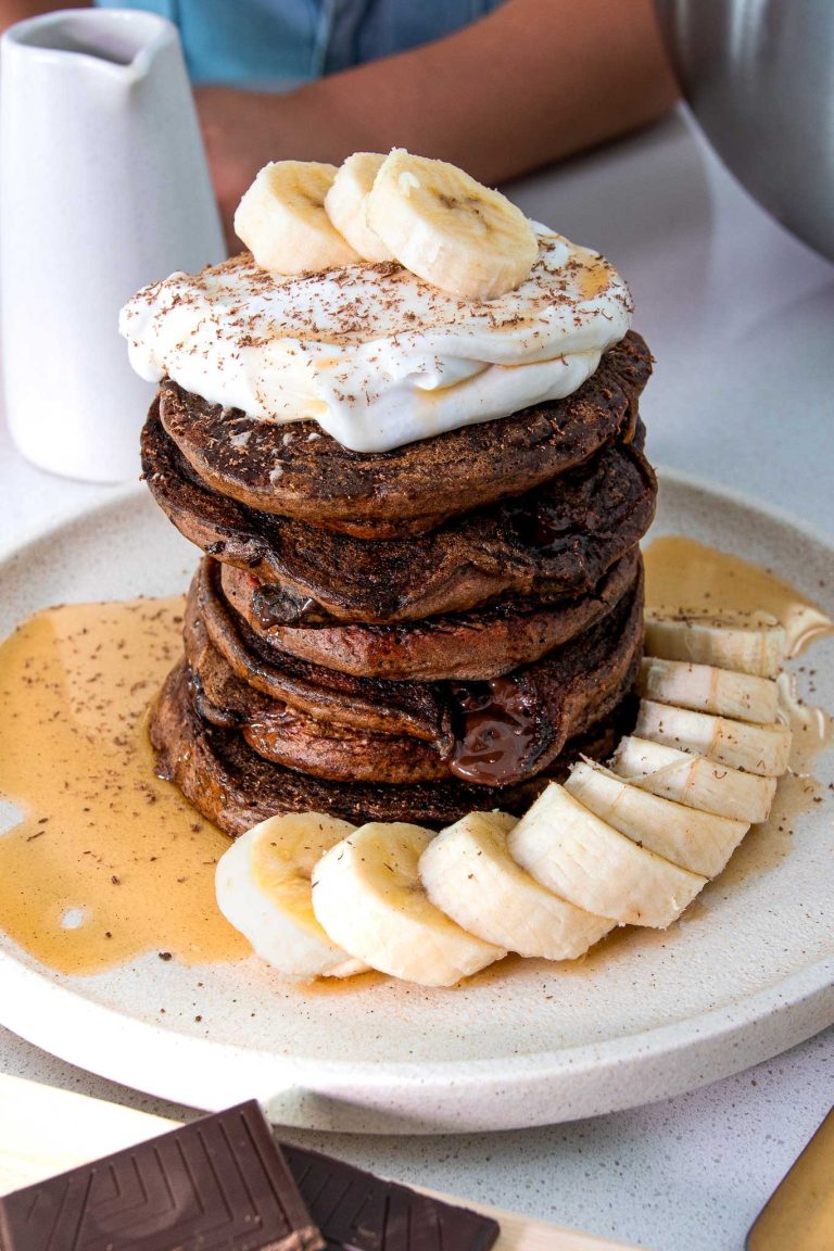 Hailey Bieber Protein Pancakes (But Vegan)