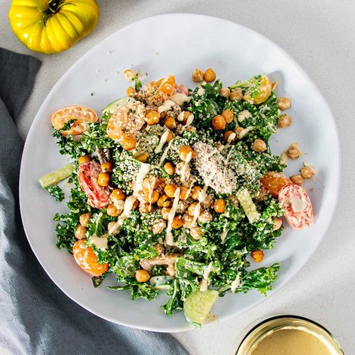 Kale Caesar Salad plantbaes