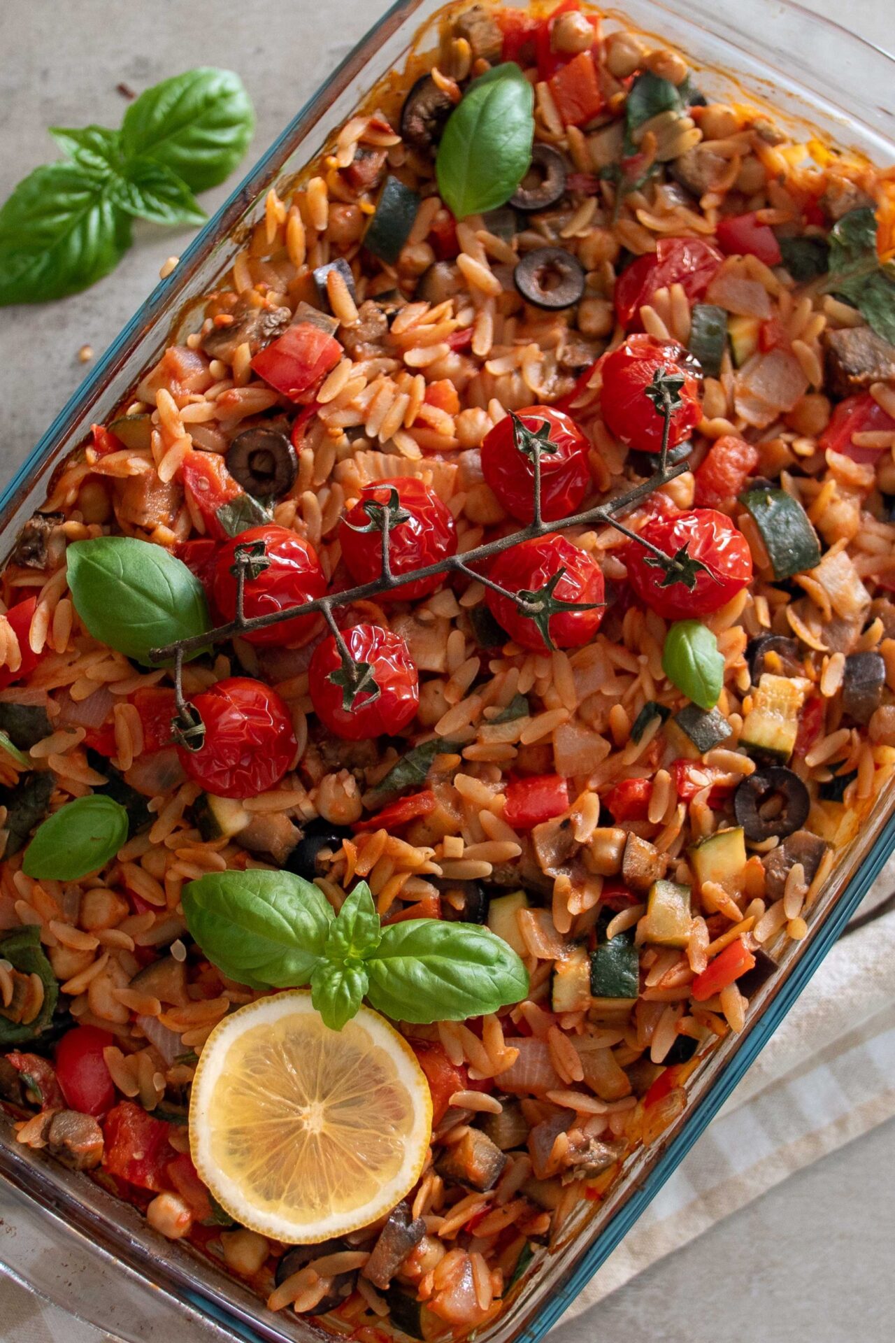 1Tray Baked Mediterranean Orzo plantbaes