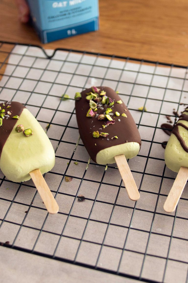 Pistachio Ice Cream Bars