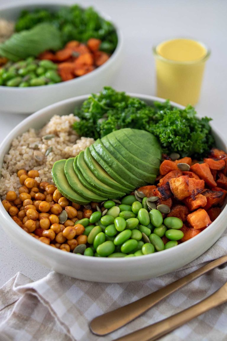 Power Bowl (Harissa Chickpea and Sweet Potato Bowl)