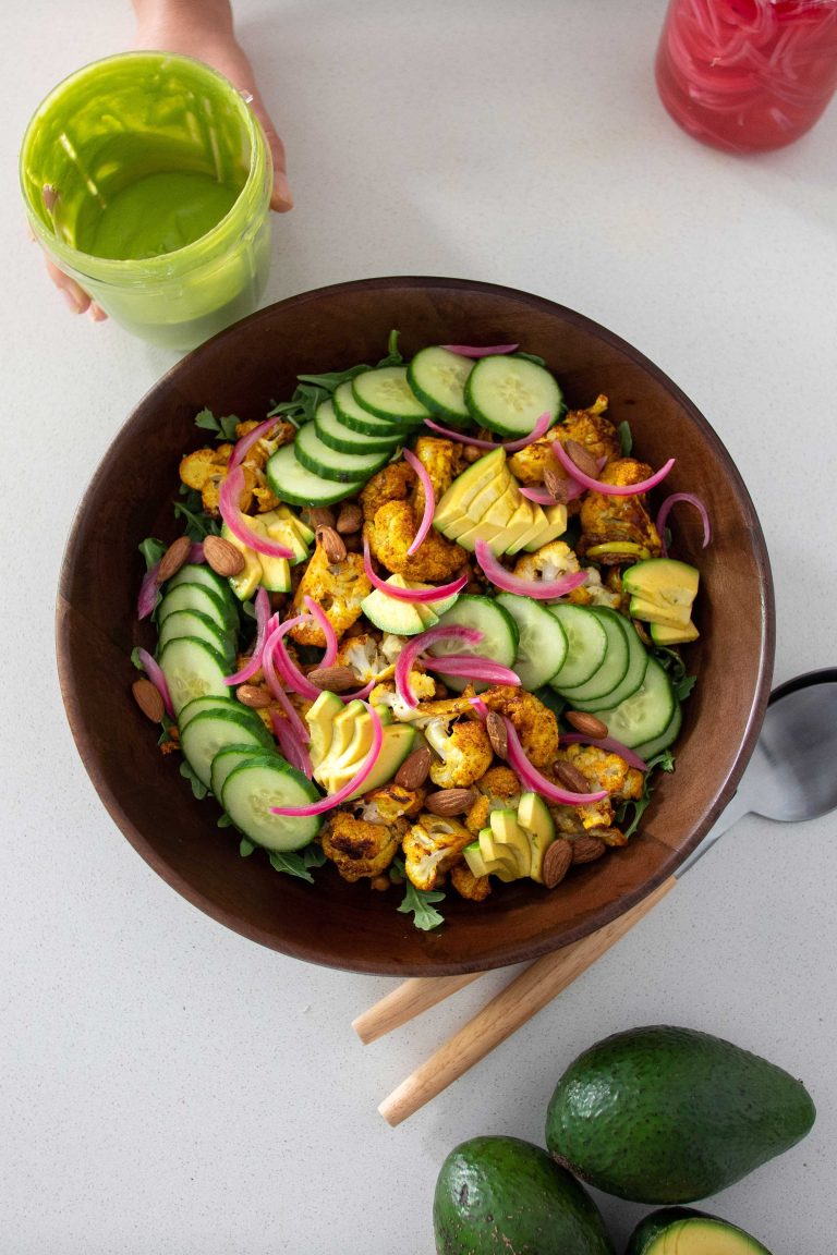 Roasted Cauliflower and Avocado Salad