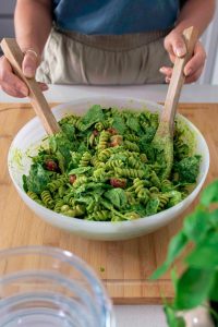 Pistachio Pesto Pasta Salad