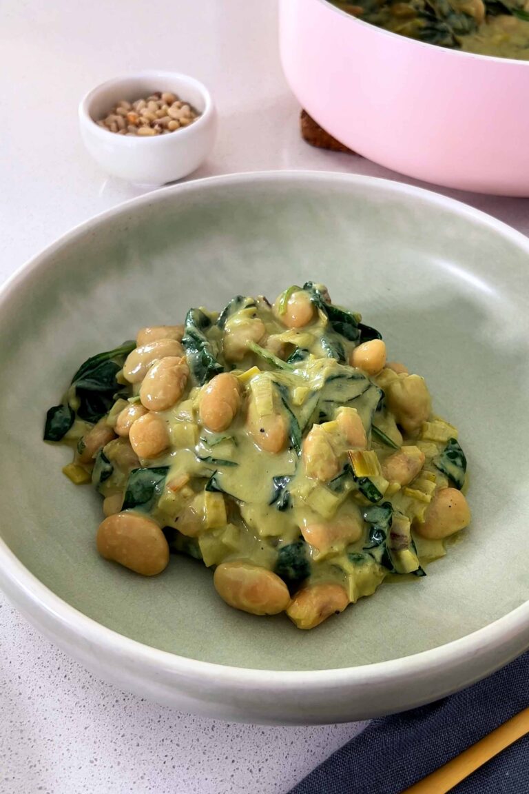 High Protein Pesto Butter Beans plantbaes