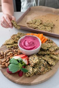 Homemade Healthy Pumpkin Seed Crackers