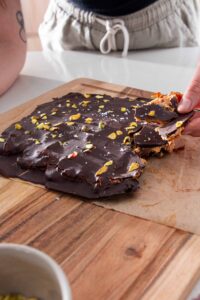 Date Bark with Peanut Butter & Dark Chocolate (Viral TikTok)