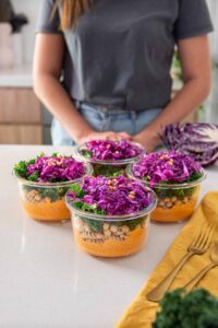 Romesco Pasta Salad Meal Prep