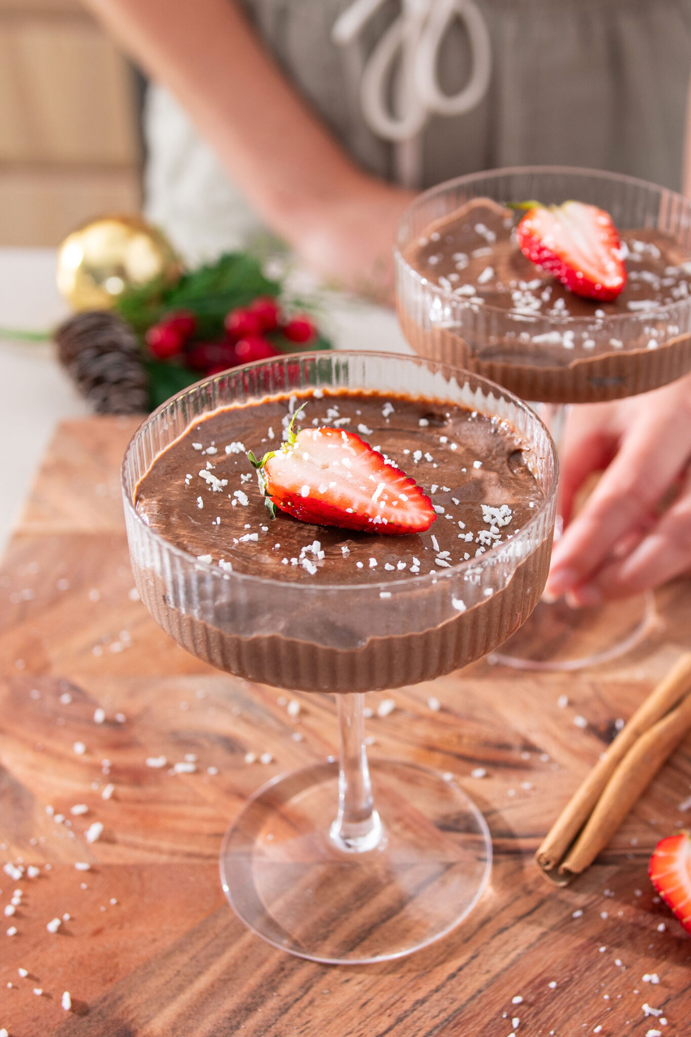 Gingerbread Avocado Chocolate Mousse plantbaes
