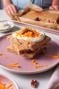 Carrot Cake Sheet Pan Pancakes