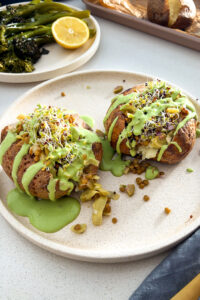 Mediterranean Loaded Baked Potatoes