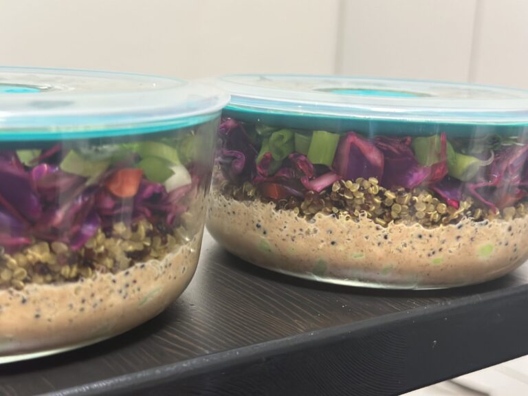 Cass Hill's Turmeric Quinoa and Edamame Salad (Meal Prep)