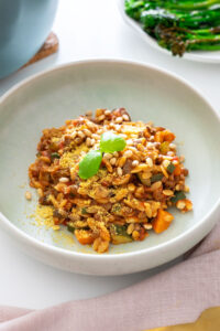 One-Pot Mediterranean Orzo Bolognese (Vegan)