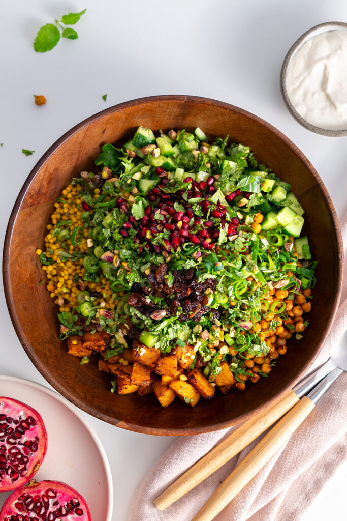 Couscous Pomegranate Salad plantbaes