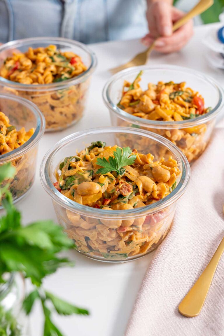 Creamy High-Protein Marry Me Pasta (Vegan Meal Prep)