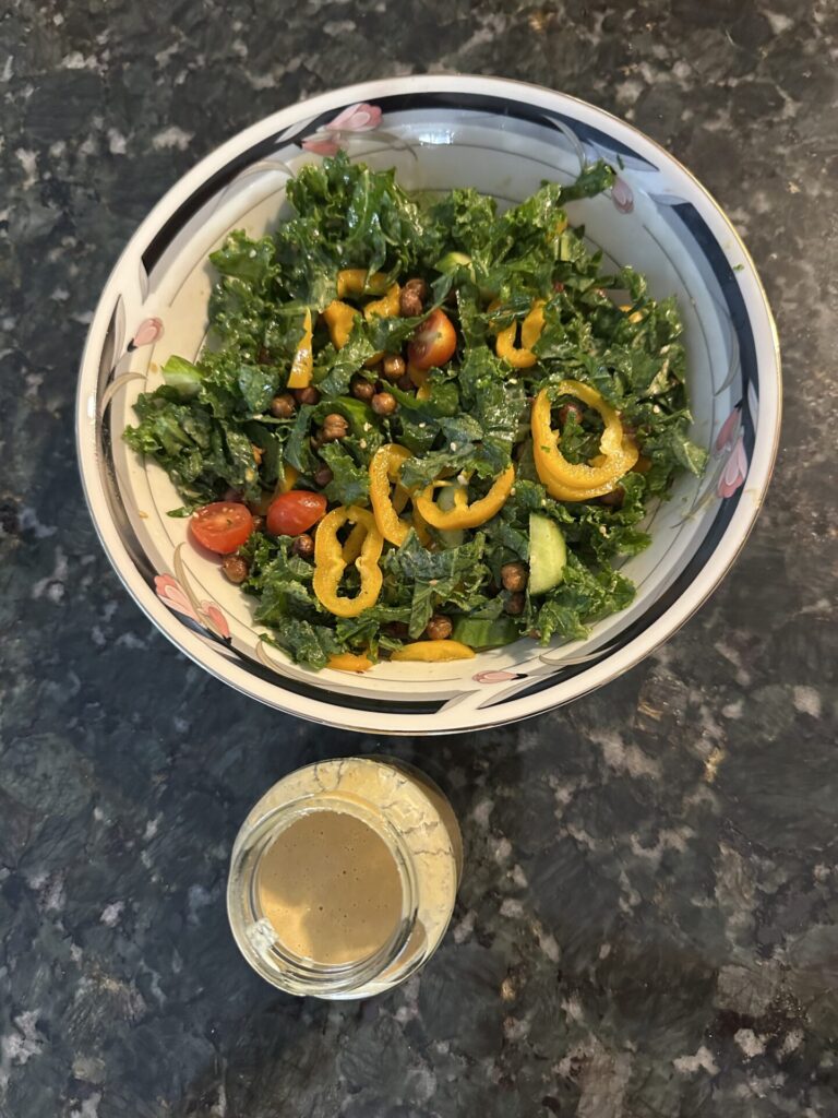 Anu's High-Protein Kale Caesar Salad