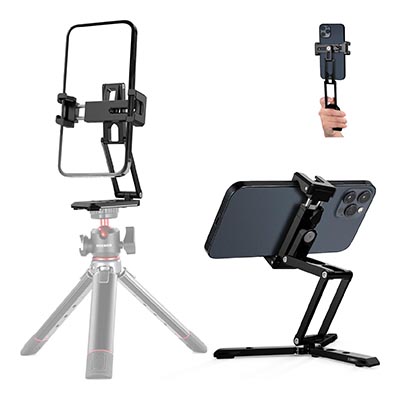 NEEWER Phone Tripod Mount with Cold Shoes