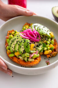 Edamame Sweet Potato Bowl