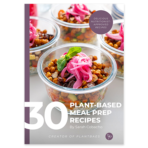 Cover of 30 High-Protein Meal Prep Recipes by Sarah Cobacho