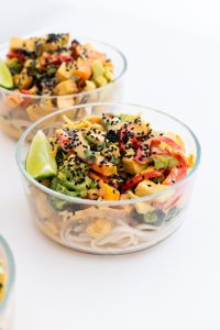 Easy Peanut Vegetable Noodle Stir Fry (Meal Prep)