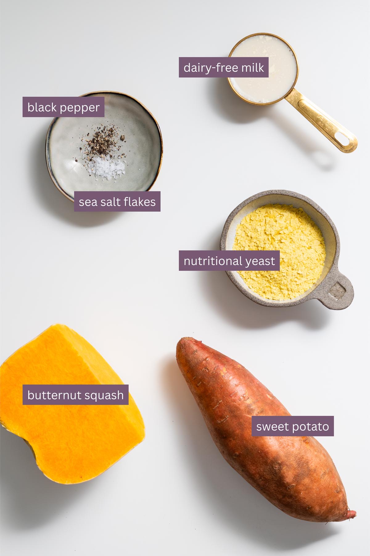 Vibrant ingredients for a Tex Mex Shepherd’s Pie on a white surface