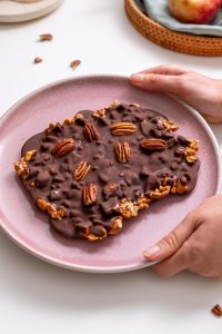 Crispy Apple Chocolate Bark