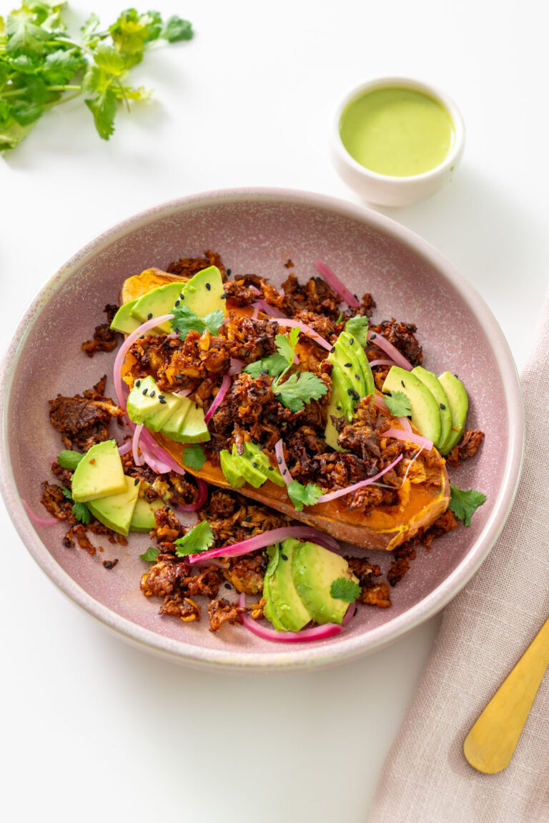 High-Protein Chipotle Sweet Potato Bowl