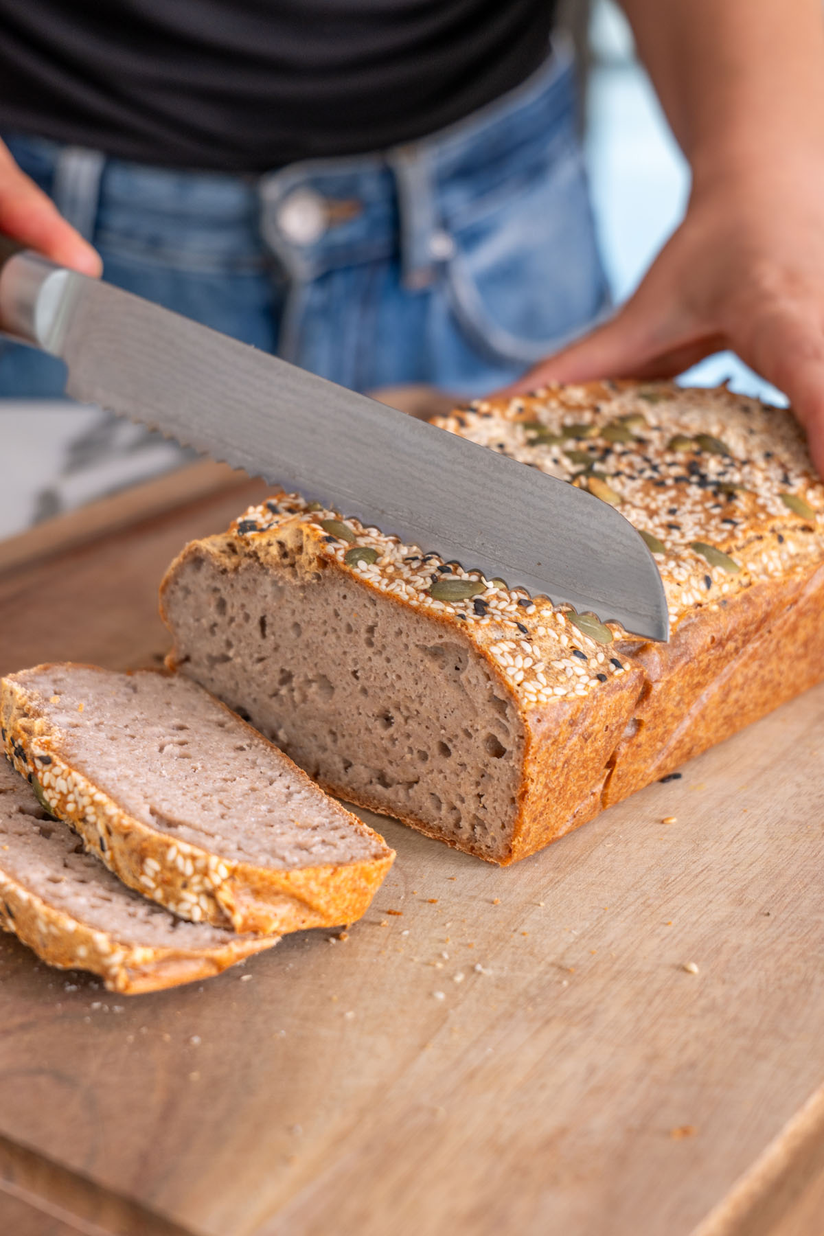 1-Ingredient Buckwheat Bread