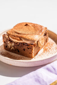 Brownie Baked Oats with High-Protein Icing (Dairy-Free)