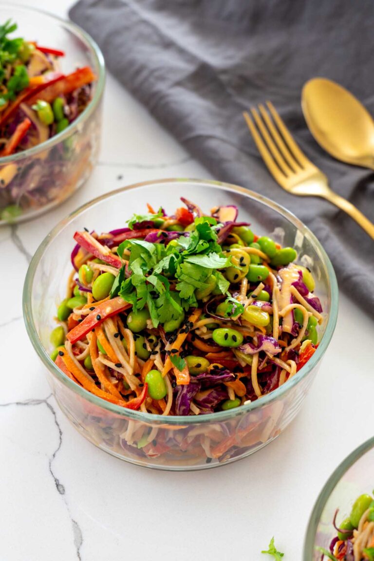 Spicy Peanut Noodle Salad Meal Prep